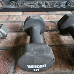 10 Lb Weider Dumbbell