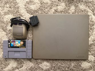 Mario paint with mouse and pad for super nintendo