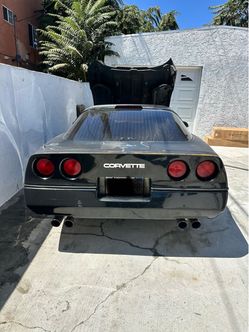 Chevrolet Corvette C4 Black Sports Car