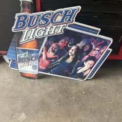 Bush and Miller light sign