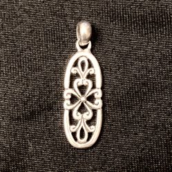 Beautiful Filigree Sterling Silver Pendant