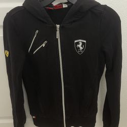PUMA x Ferrari collaboration zip-up hoodie 