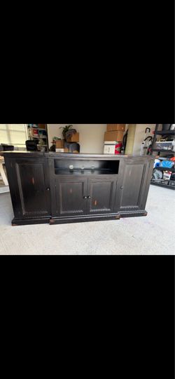 Black Wooden TV stand