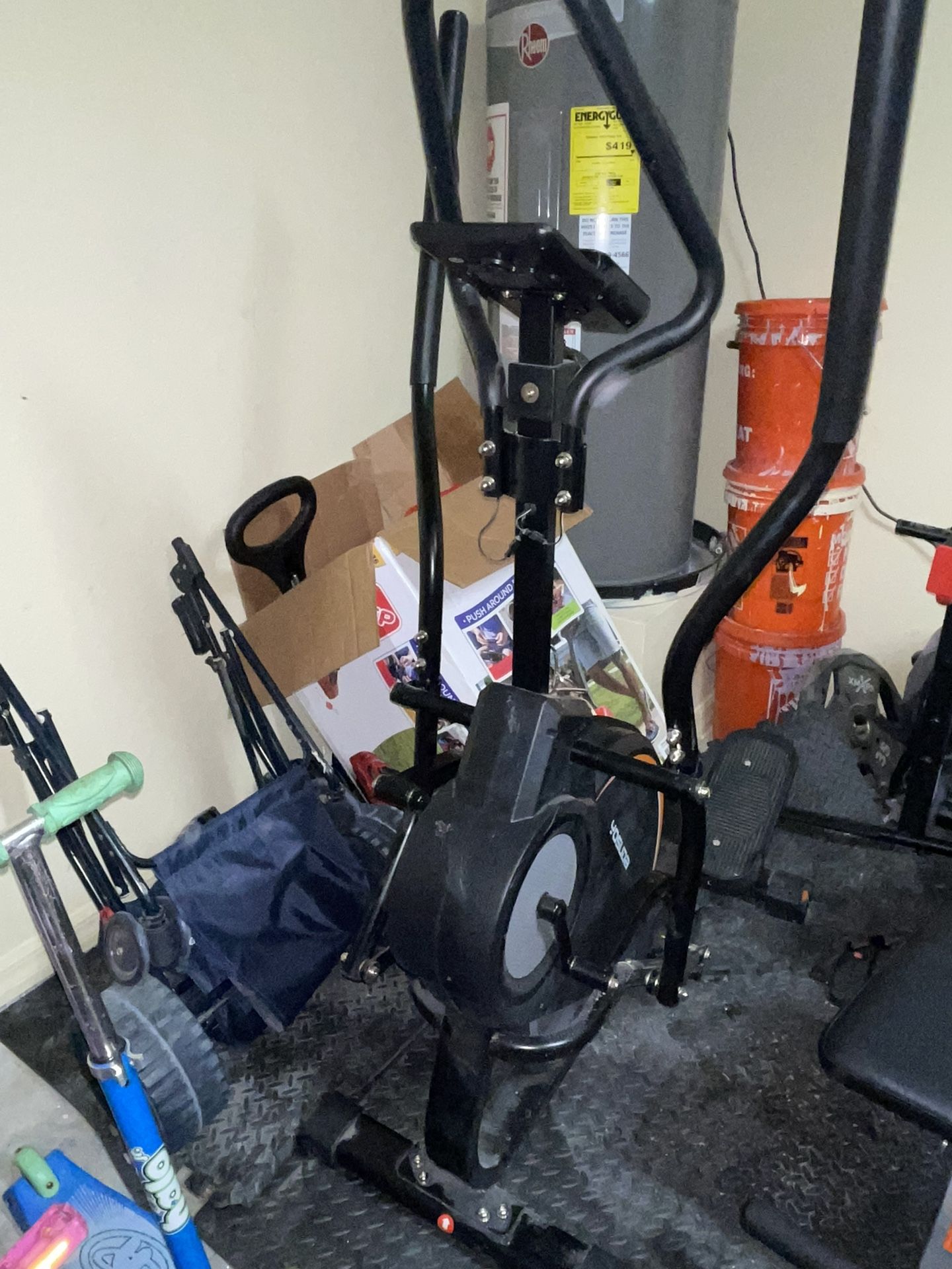 YOSUDA Pro Cardio Climber Stepping Elliptical Machine, 3-in-1