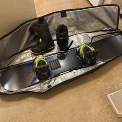 Burton Custom 159 Wide/boots/bindings/travel Bag