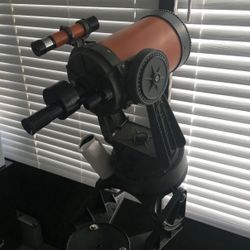 Classic Celestron C5 Motor driver 8” Orange Telescope from the 1970 with mount.