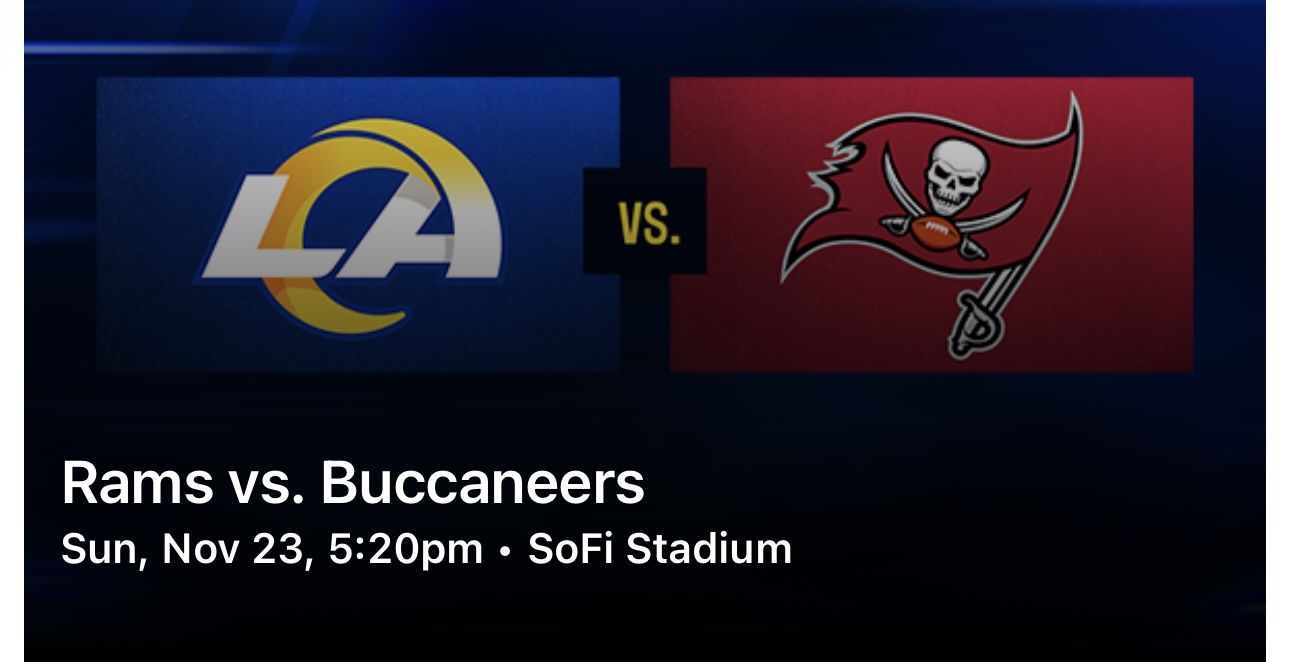 Rams Vs Buccaneers