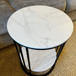Beautiful Stone Top End Table Coffee Table 