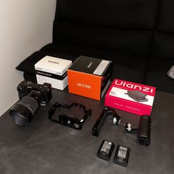 Sony A6700 With Cage , Cooler , 23mm 1.4 Sigma Lens And 2 Batteries