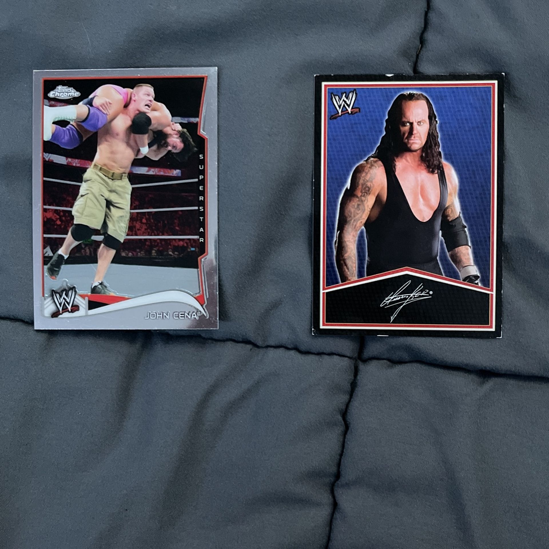John Cena And Undertaker Trading Cards