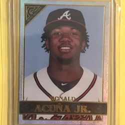 2020 Topps Gallery~#150  RONALD ACUNA JR - RAINBOW FOIL - BRAVES PHENOM