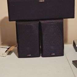 Klipsch and Polk speakers
