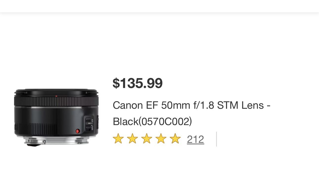 Canon 50mm Lens