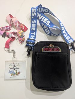 Universal Studios Bundle Retro Day Pack Despicable Me Unicorn Lanyard Pouch Lot