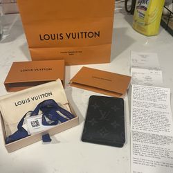 Louis Vuitton Pocket organizer wallet Eclipse Monogram 