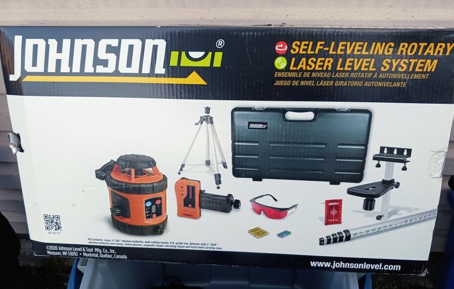 NEW Laser Level System Johnson self-leveling