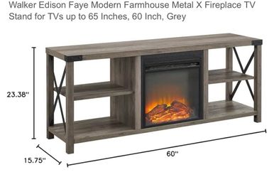 Cabinet with fireplace