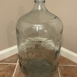 Vintage 5 Gallon “Great Bear”  Blue Glass Water Wine Beer Jug Brewing Crisa Made in Mexico