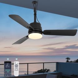 42" Outdoor Ceiling Fans with Lights and Remote