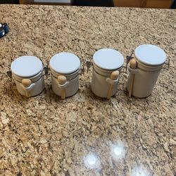 Decorative High Gloss Ceramic Storage Containers