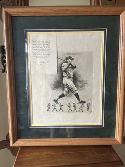 Babe Ruth Action Portrait