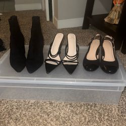  Size 9 Name Brand, 2 Pairs Of Shoes 1 Pair Of Boot