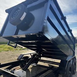 🎃🔥NEW 8x4x12 Hydraulic Dump Trailer WITH ACCESSORIES 💎