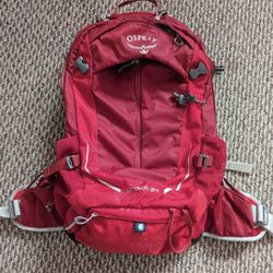 As New Osprey Stratos 24 Backpack Day Bag Daypack Size Small Hiking Travel Camping Backpacking Rain Cover Water Bladder Holder REI Gregory Deuter 