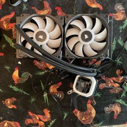 Water Cooler Aio Corsair Dual Fan Radiator
