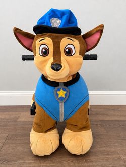 PAW Patrol Chase Plush Ride-On with Charger