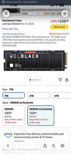WD_BLACK 1gb Hard drive