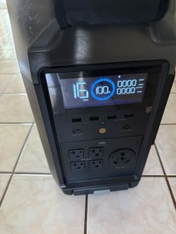 EF ECOFLOW Portable Power Station 3600Wh DELTA Pro, 120V AC Outlets x 5, 3600W, 2.7H Fast Charge, Lifepo4 Power Station, Solar Generator for Home Use,