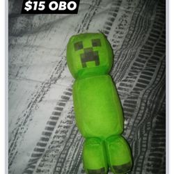 Used Creeper Minecraft Plush Looking To Sell