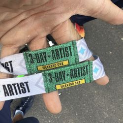 ACL 3 Day ARTIST bands For Sale 
