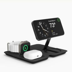 Nimble 3-in-1 Wireless Charging Station Black