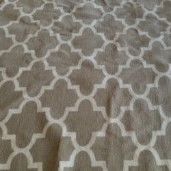 Light Beige & Creme Large Area Rug 