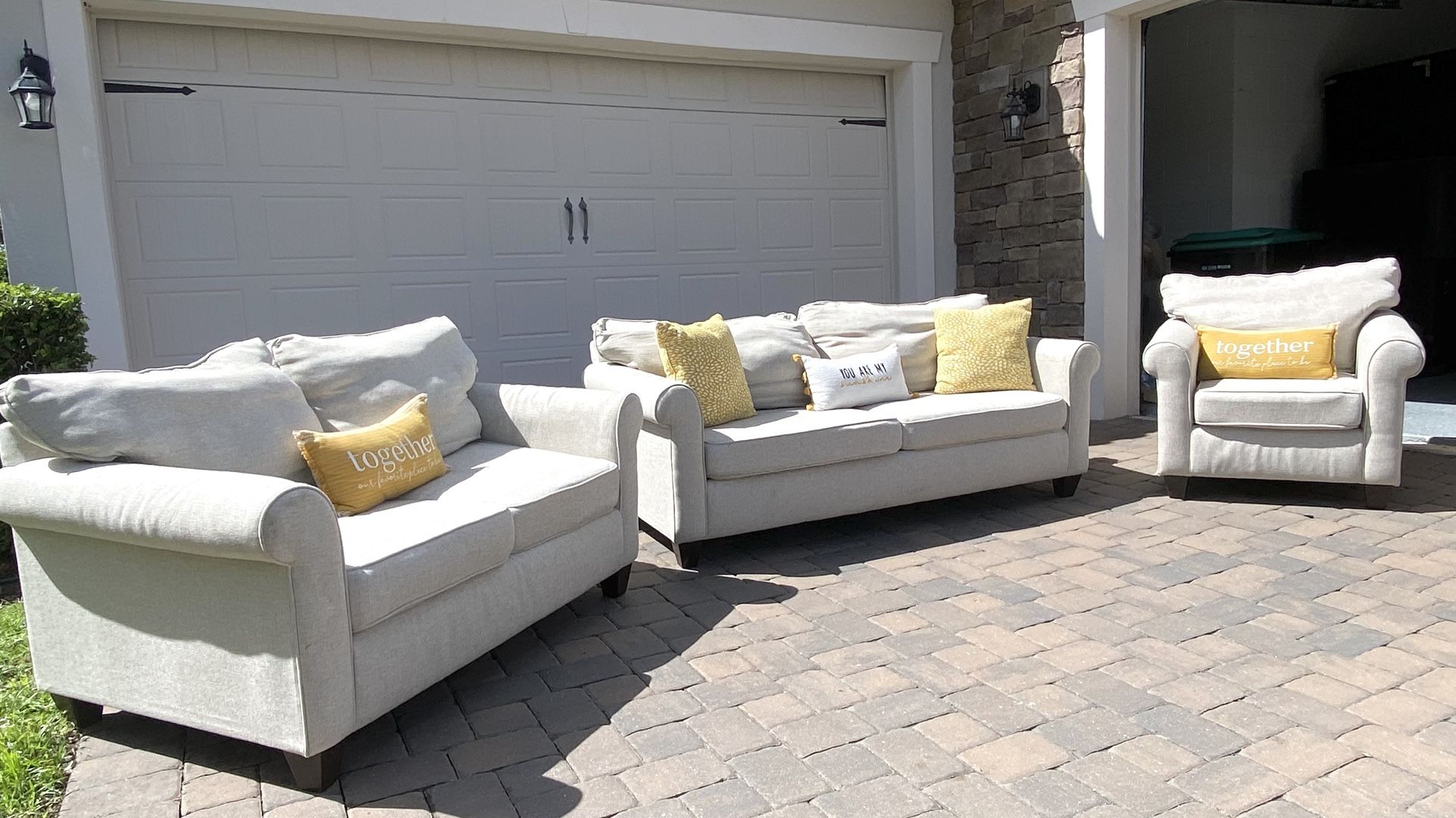 3 Piece Kevin Charles Couch Set 
