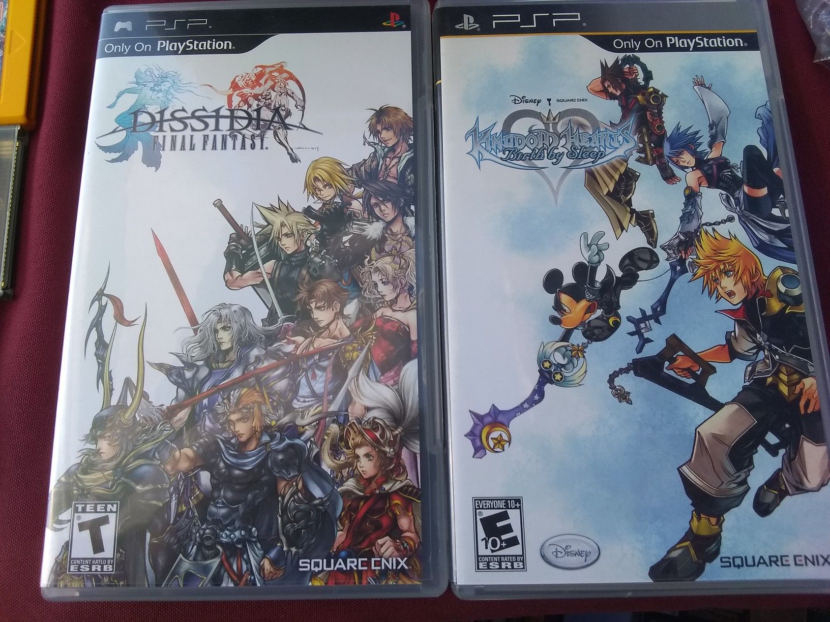 Final fantasy and kingdom hearts psp