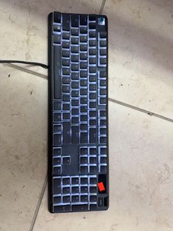 SteelSeries backlit gaming keyboard.