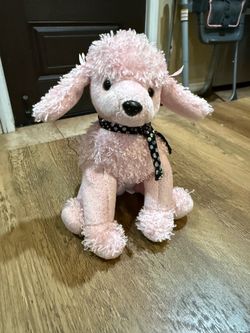 Pink poodle plushie