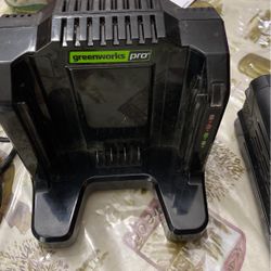 Greenworks Charger  And Battery 2 for $75