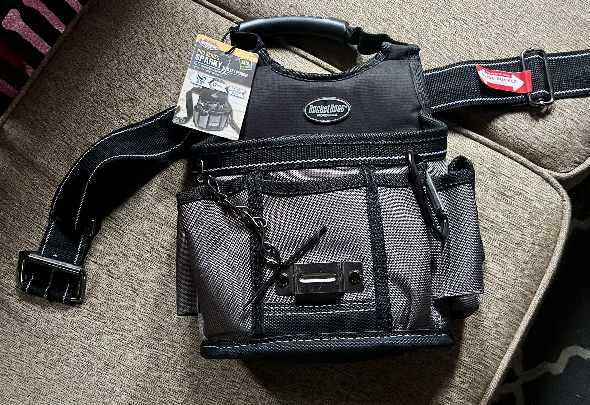 New Bucket Boss Sparky Utility Pouch/ Tool Bag