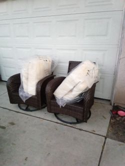 High Quality 6 Inch Thick Cushions Patio Rocking Chairs Patio Swivel Chairs Patio Rocking Swivel Chairs Sillas Mesadoras 🆕🆕🆕🚎🆕