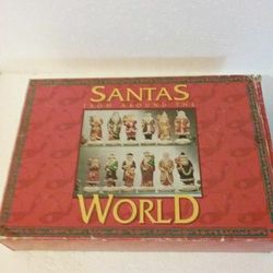 VINTAGE SET OF 12 SANTAS FROM AROUND THE WORLD HAND PAINTED PORCELAIN EXCELLENT