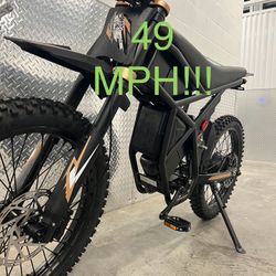 60V/2400W GT73 Pro - Electric Dirt Bike - 49mph!! Off Road - Real Dirt Bike Tires and Wheels!!