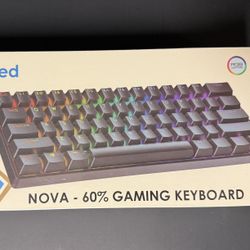 NOVA n60 Mechanical Gaming Keyboard- Ranked - New! Sealed! (MSRP $69)