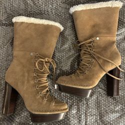 Women’s CK Suede Winter Boots — Like New