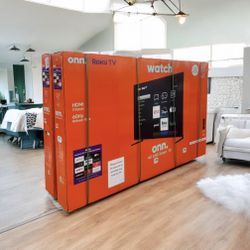 HD265 98” Onn smart 4k Roku led Uhd tv floor model 