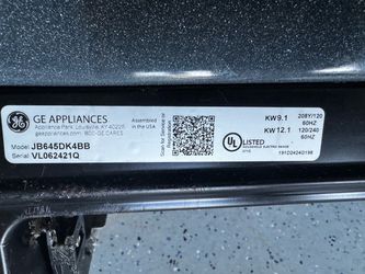 GE Electric Range JB645DK4BB
