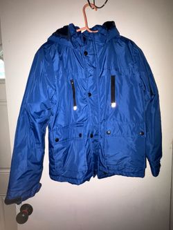 Beverly Hills Polo Club Blue Hooded Winter Jacket - Youth Large (14/16)